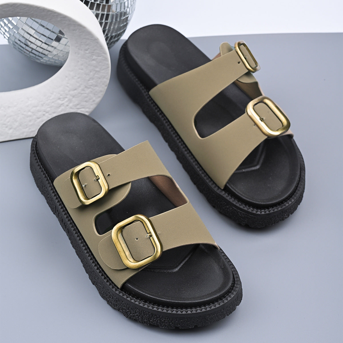 LALAINE™ – Chic Two-Strap Summer Platform Sandals